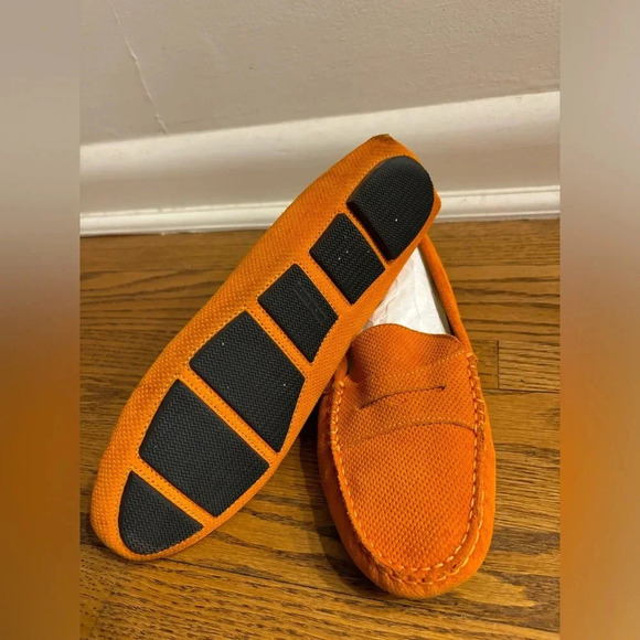 Ron White Orange Loafers Made in Italy - Picture 4 of 7